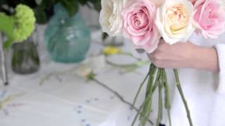 How to make a Rose Hand  tied Bridal Bouquet