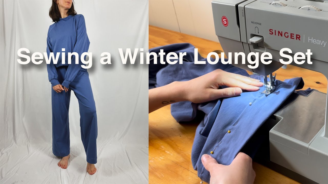 How to make a Lounge Set for Winter - Sewing the Simplicity S9240 and Anna Allen Pomona Pants