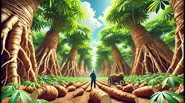 How Farmers Harvest Millions of Tons of Cassava Using Modern Techniques | Farming Documentary