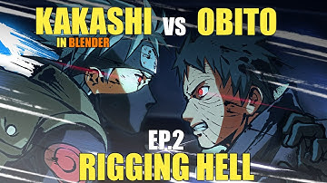 Creating Kakashi vs Obito In Blender - EP. 2: Rigging HeIl
