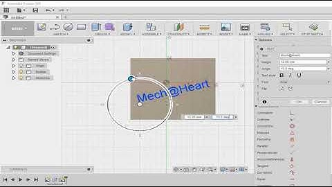 How to use Text Tool Autodesk Fusion 360 Tutorial
