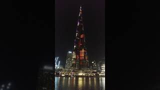 Burj Khalifa - Dubai - light show 2019