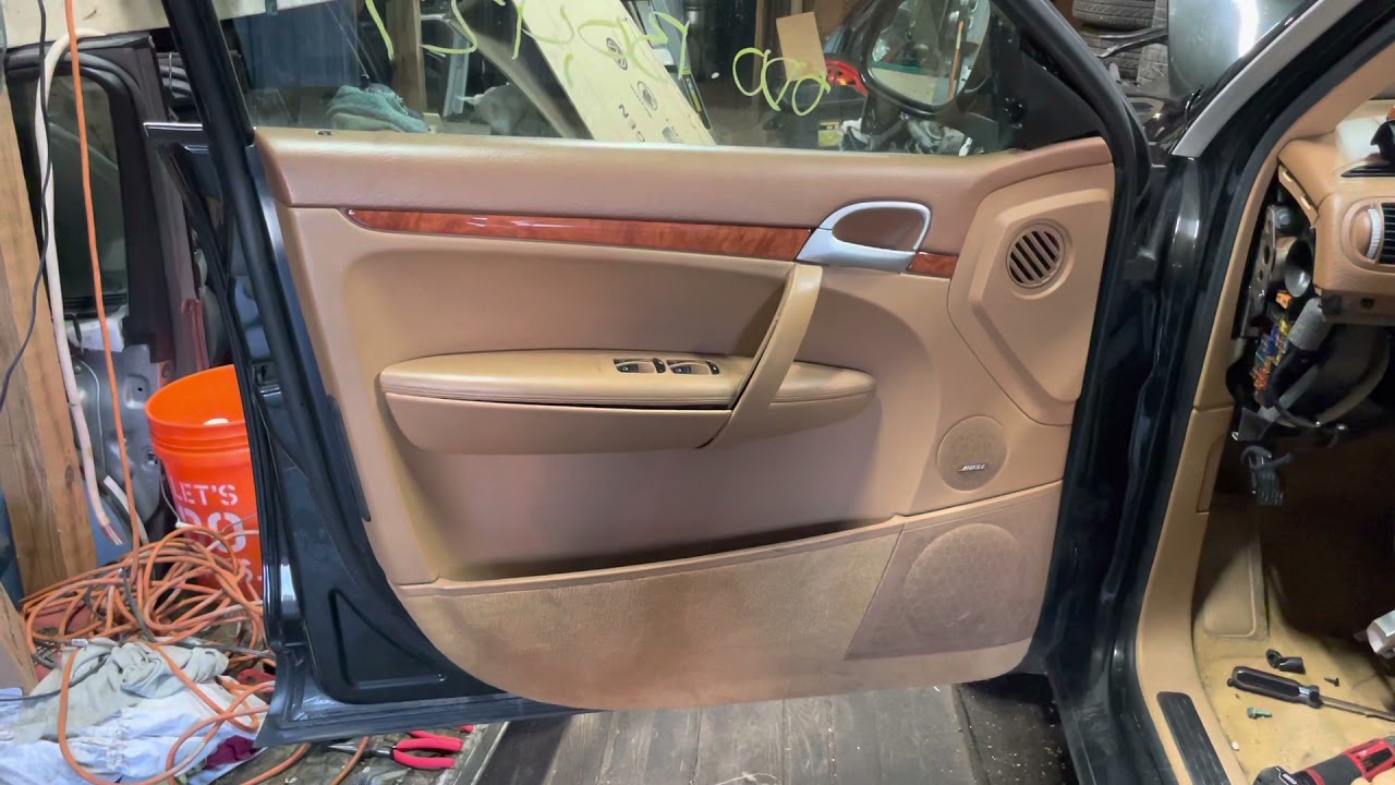 20032010 Porsche Cayenne Front Door Panel Removal YouTube