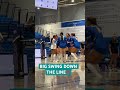 BIG VOLLEYBALL SWING FROM THE HITTER!