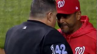 Dave Martinez is ejected after arguing strike calls