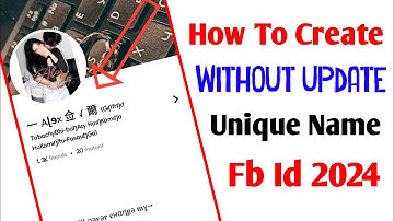 How To Create Without Update Unique Name Facebook Account 2024