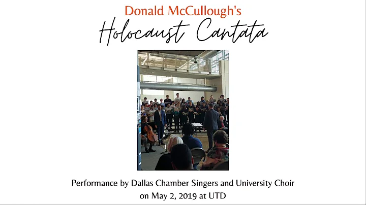Donald McCullough's Holocaust Cantata