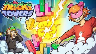 Griefing Each Other On Tetris | Tricky Towers Funny Moments