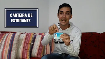 O que pode ser usado como comprovante de estudante?