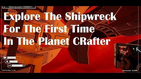 Exploring the Wreck Ship for the first time in The Planet Crafter