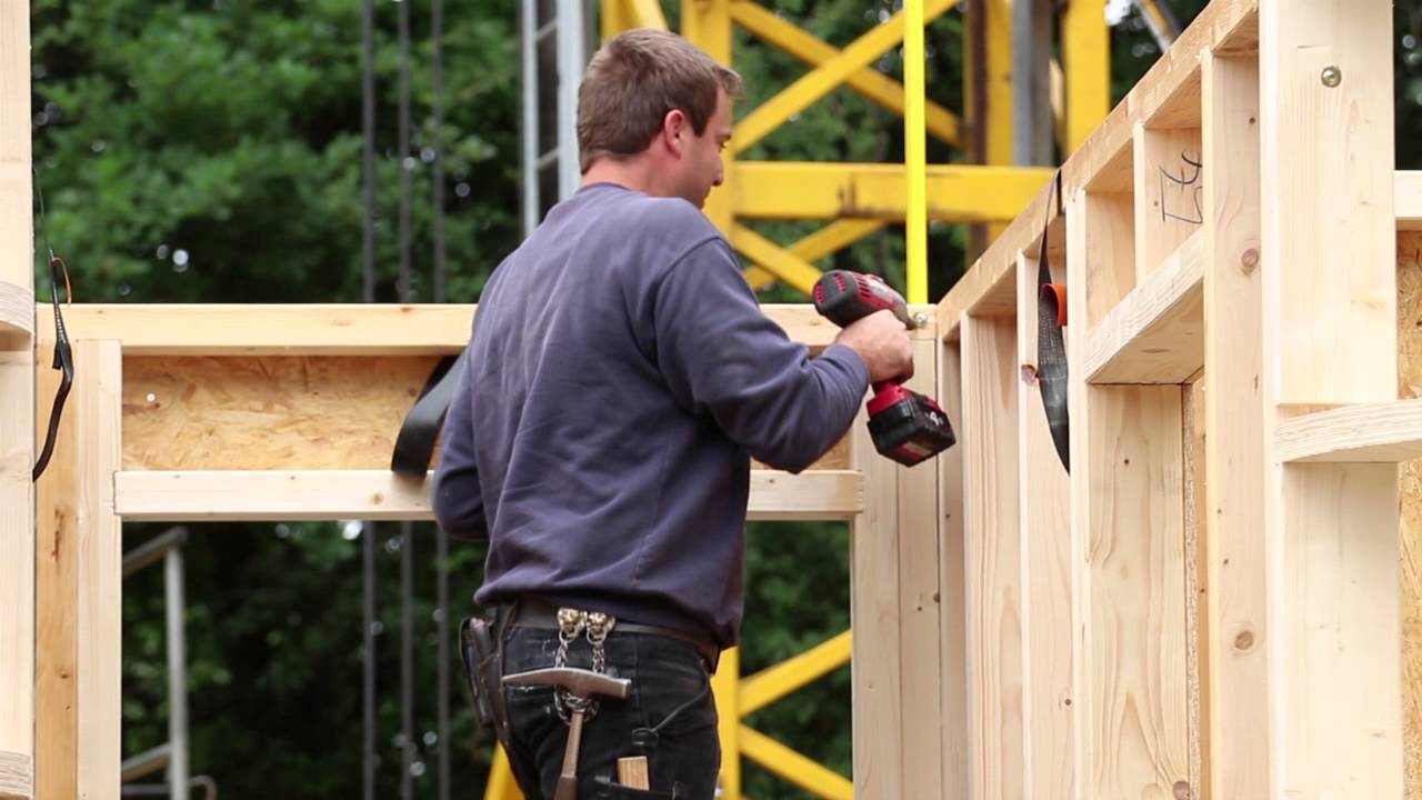 Timelapse houtskeletbouw nieuwe villa in Loo bij Westervoort regio Arnhem