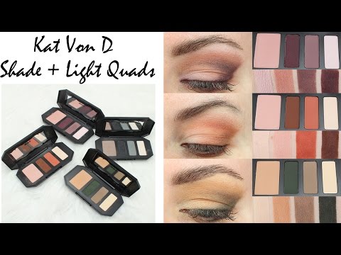 Video: Kat Von D Plum Shade + lehké oční kontury Quad recenze