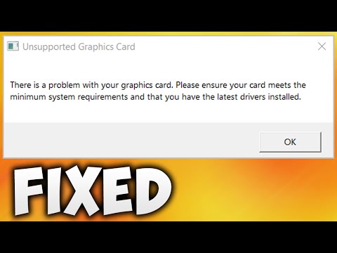 How To Fix Epic Games Launcher Unsupported Graphics Card Error | 2 Methods