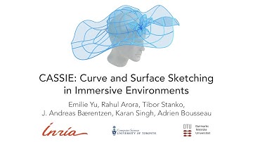 CASSIE: Curve and Surface Sketching in Immersive Environments - CHI 2021