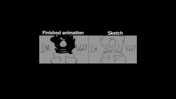 Finished animation vs sketch // spit // oc animation // #oc#animation#angst#art#ocstory#yahooyippee