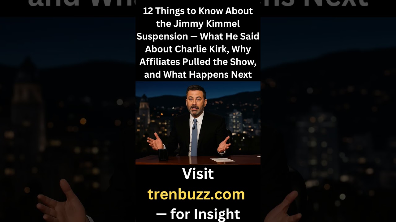 Jimmy kimmel suspension 