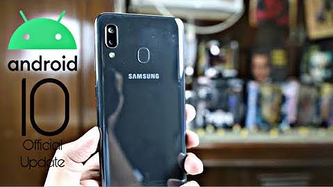 Samsung Galaxy A20 Official Android 10 Update