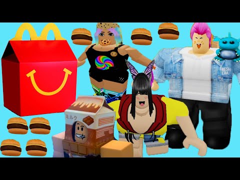 We Eat Weird Fast Food ( Friends Play Roblox )
