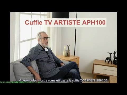 Cuffie TV ARTISTE APH100 Uso e risoluzione dei problemi video ufficiale