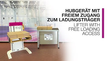 BLOKSMA • Hubgerät mit freiem Zugang zum Ladungsträger • Lifter with free loading access