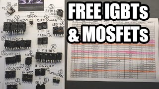 Scrap Yard IGBTs and MOSFETs from Solar Inverters, Welding Machines and Induction Cookers