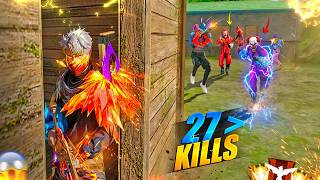 FIRST SOLO VS SQUAD GAMEPLAY AFTER UPDATE 🤯 27 KILLS WITH MP40 + M60 III - FREE FIRE MAX #freefire