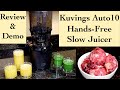 Kuvings auto10 juicer review and demo