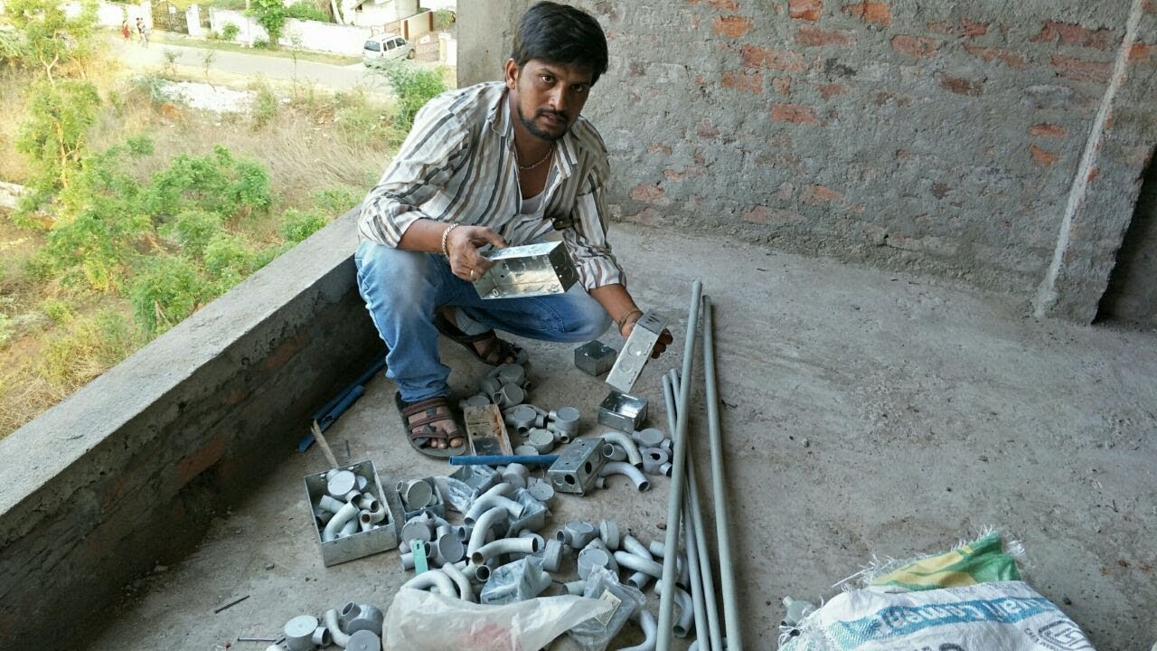 Electric House wiring PVC Pipes & modular electric board fitting