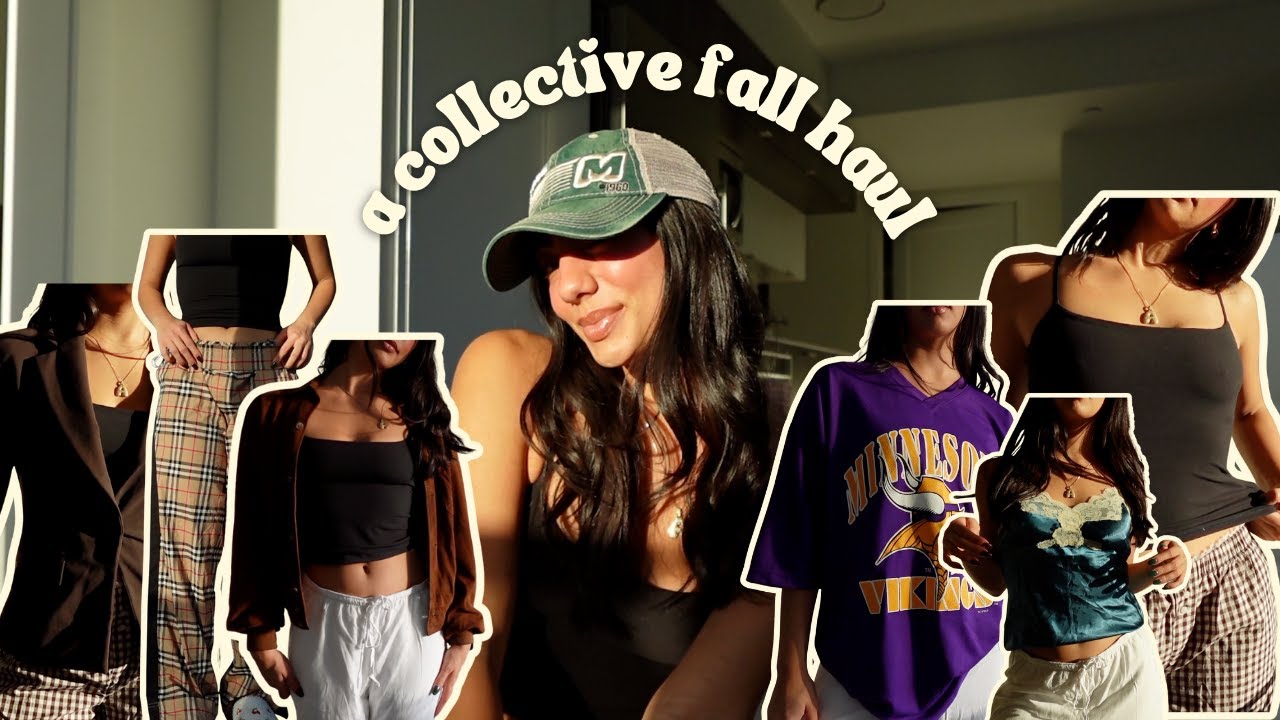 Cozy Fall Collective Haul 🍂 | Thrift Finds, Aritzia, Brandy Melville, Ralph Lauren, & Free People