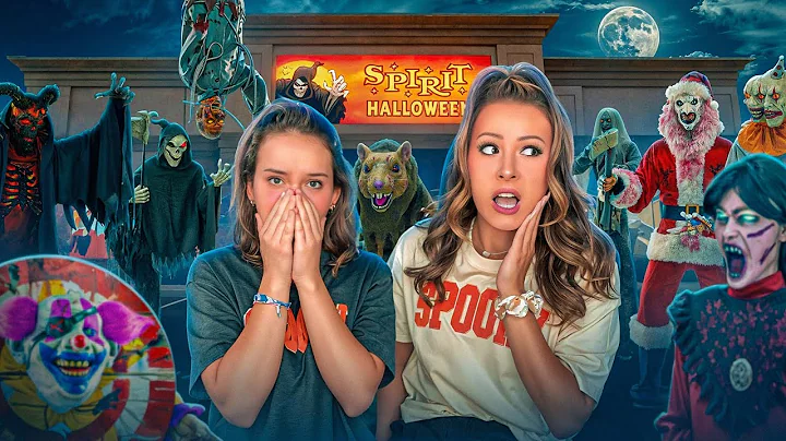 OFFICIAL SPIRIT HALLOWEEN 2025 HAUNTED WALK THROUGH VLOG 🫣👻 #trend #shopping #halloween #scary