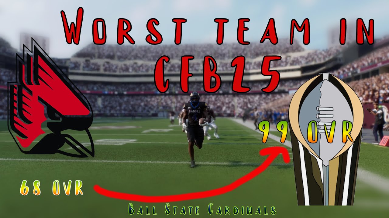 I REBUILT THE WORST TEAM IN COLLEGE FOOTBALL 25 #cfb25 # ...