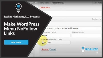 Make WordPress Menu NoFollow Links