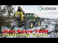 Трелёвочный трактор с захватом John Deere 748H / John Deere 748H skidder