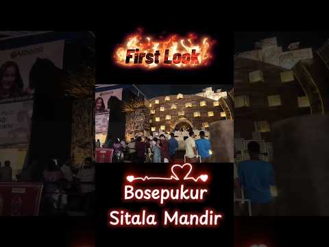 🌸 Bosepukur Sitala Mandir Durga Puja 2025 | বসপুকুর শীতলা মন্দির প্যান্ডেল | Kolkata Durga Puja