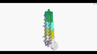 Telescopic cylinder of scissor mechanism