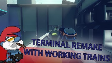 Halo 5 Forge Map Showcase: Station 7 (Terminal Remake with Working Trains!)