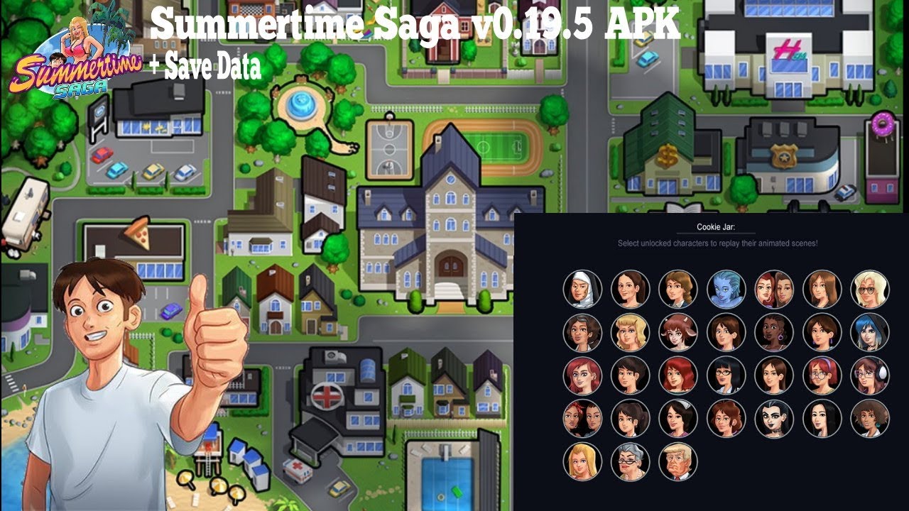 Summertime Saga Mod v0.19.5 APK + Save Data Unclock All Cookie Jar - YouTub...