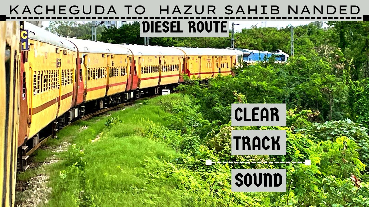 Kacheguda Narkher Intercity Journey | Kacheguda to Hazur Sahib Nanded | Diesel Route