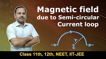 Magnetic field due to semicircular loop 12th Physics #cbse #neet