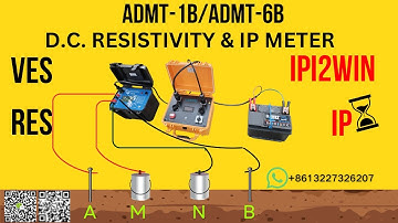ADMT-6B DC Resistivity &IP Meter Multi-Function Electrical Resistivity Meter ADMT-1B 1D VES Tutorial