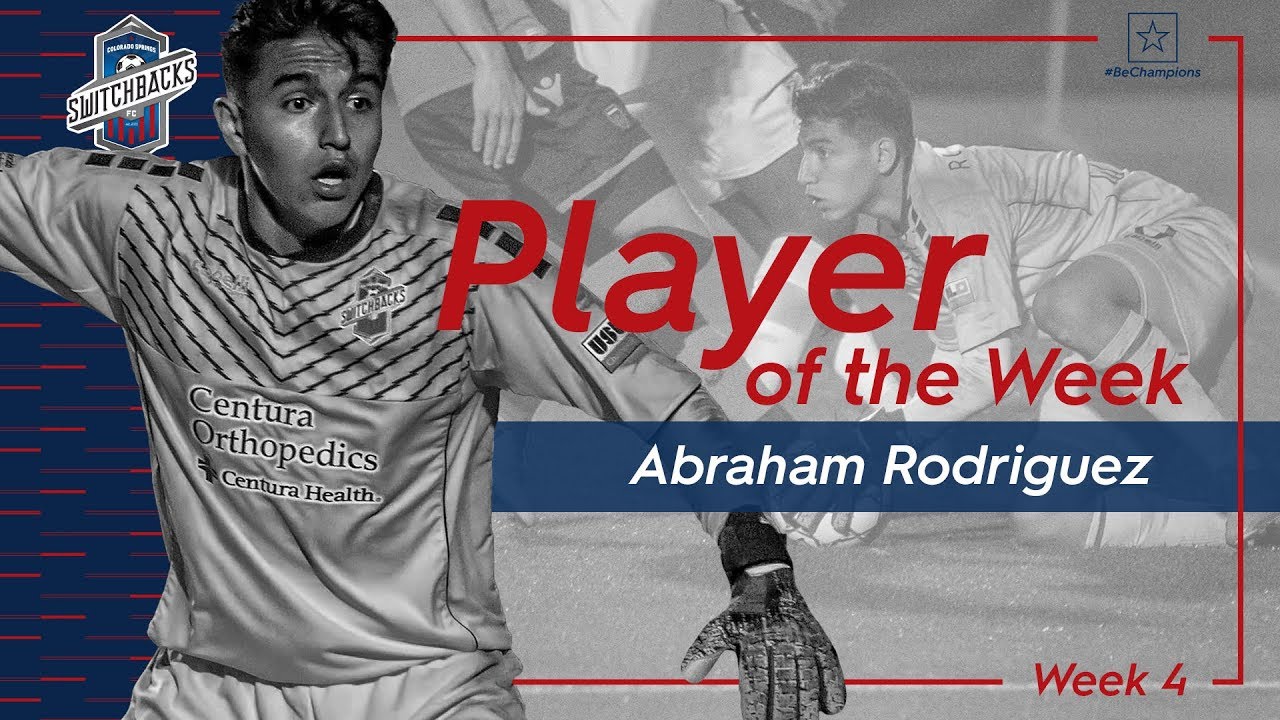 USL Championship Player of the Week - Abraham Rodriguez, Colorado Springs Switchbacks FC soccer manager