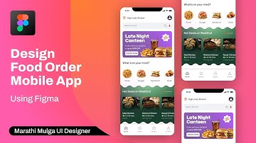 UI / UX Design Tutorial – Mockup & Design in Figma | Food Ordering APP