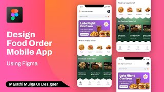 UI / UX Design Tutorial – Mockup & Design in Figma | Food Ordering APP