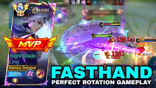 LING FASTHAND PERFECT ROTATION TO RANK UP FASTER - Top Global Ling Gameolay Mobile Legends