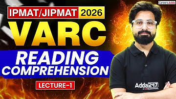 Reading Comprehension Verbal Ability | IPMAT/ JIPMAT 2026 Reading Comprehension | By Shahbaz Sir