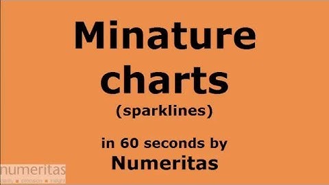 mini Excel charts using sparklines