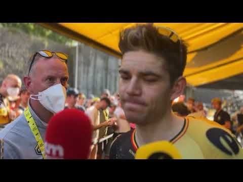 Wout van Aert gehinderd in sprint