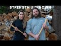 Worlds strongest man vs wood chopping champion basque country ep 2  strength unknown