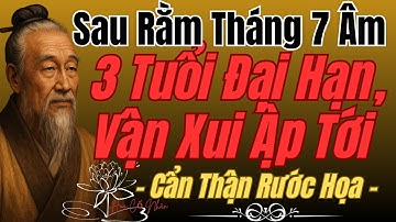 Sau Rằm Tháng 7 Âm: 3 Tuổi Đại Hạn, Vận Xui Ập Tới | triếtlýsống
