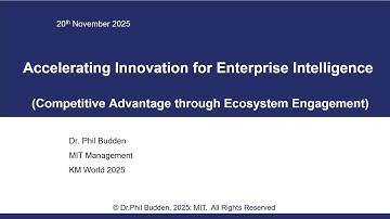 Keynote: Accelerating Innovation for Enterprise Intelligence